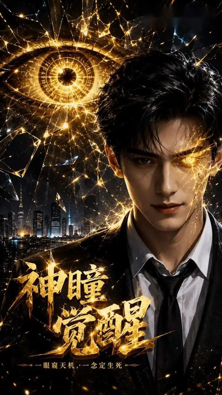 糖心AI创意短剧《神瞳觉醒》竖版封面